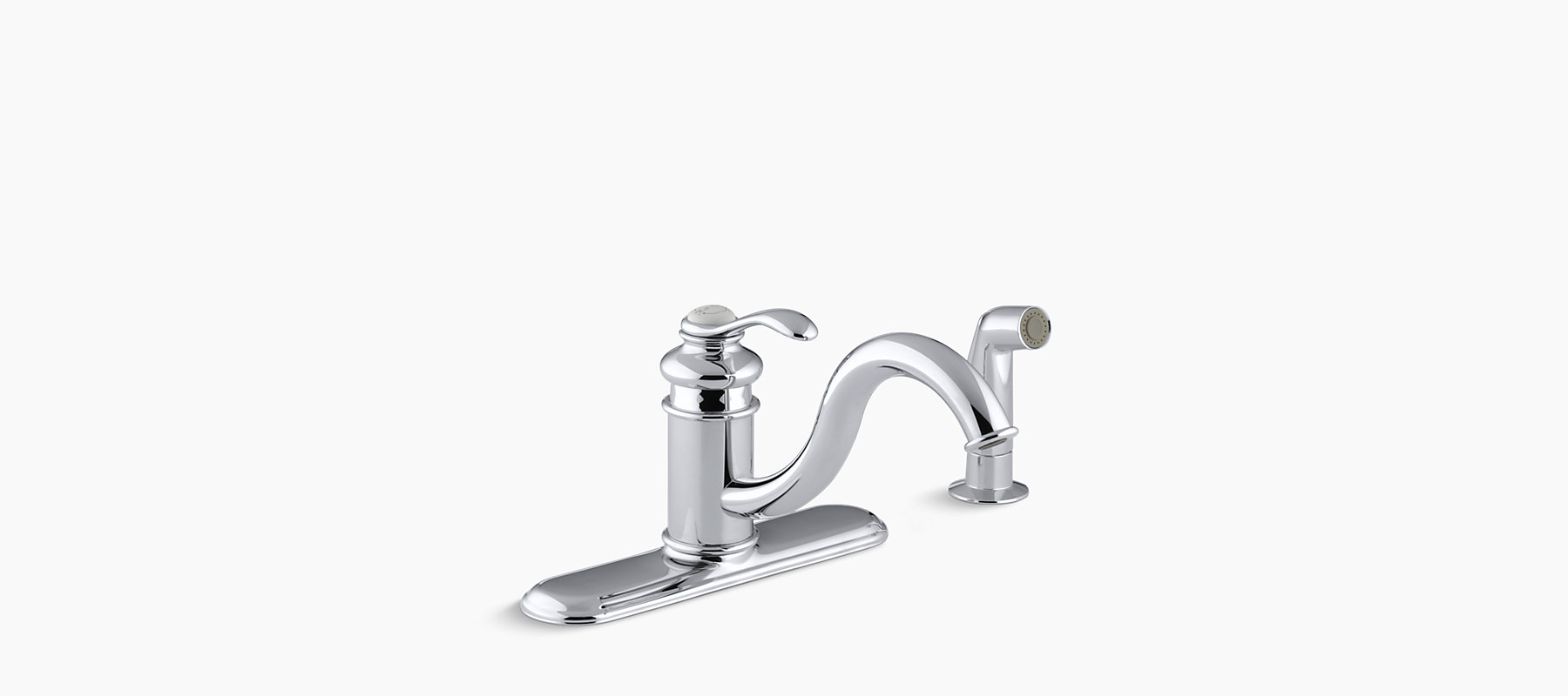 K 12172 Fairfax Single Handle Kitchen Sink Faucet With Sidespray